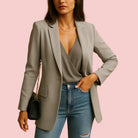 Dames Blazer – Getailleerde Pasvorm & Reverskraag