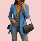 Dames Blazer – Getailleerde Pasvorm & Reverskraag