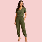 Dames Set – Bloemenprint Top en Elastische Taillebroek