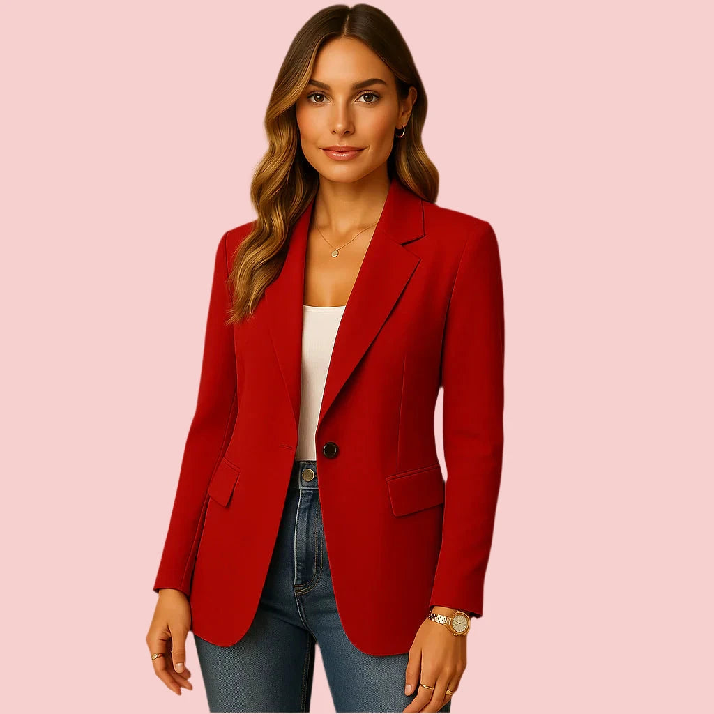 Getailleerde blazer met comfortabele pasvorm